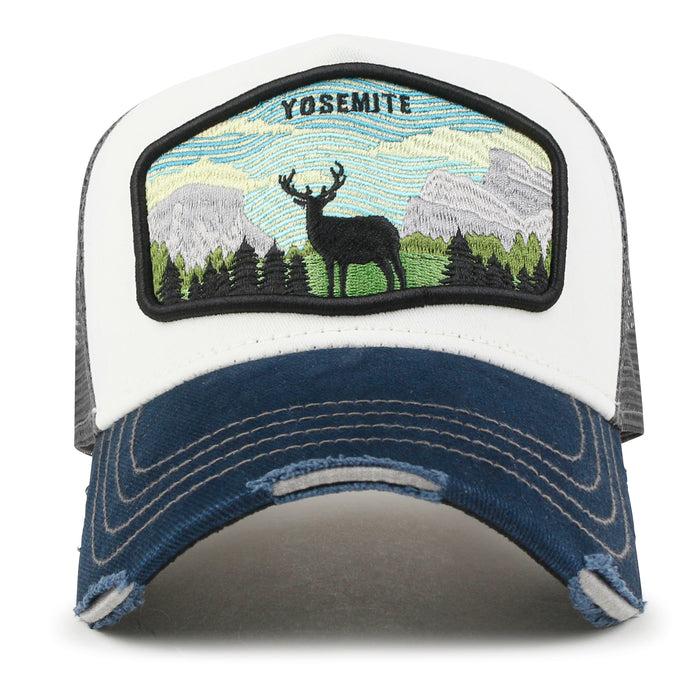 Ililily Ililily Premium Yosemite National Park Embroidery Baseball Cap Structured Casual Trucker Hat