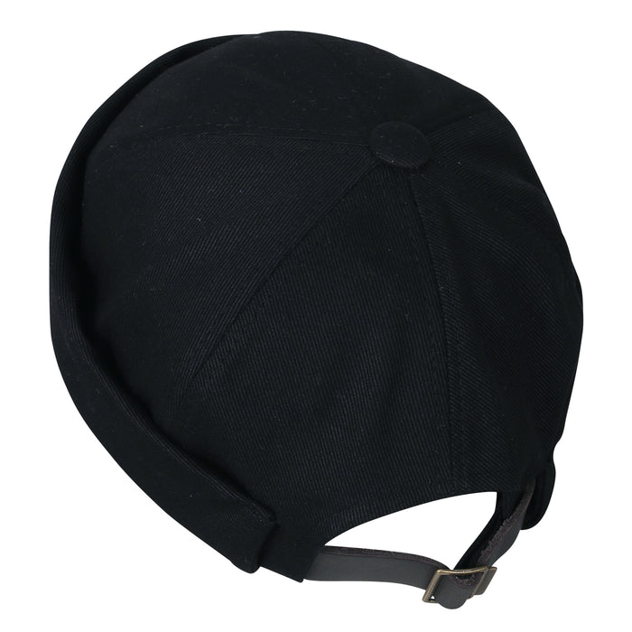 Ililily Ililily Solid Color Cotton Short Beanie Strap Back Casual Cap Soft Hat