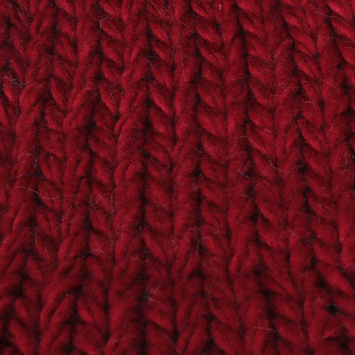 Ililily Ililily Solid Color Fold Over Long Pompom Beanie Winter Ribbed Knit Slouchy Hat