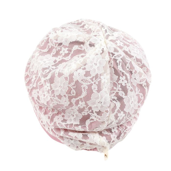 Ililily Ililily Tencel Lyocell Lace Covered Chemo Beanie Soft Head Cover Sleep Hat