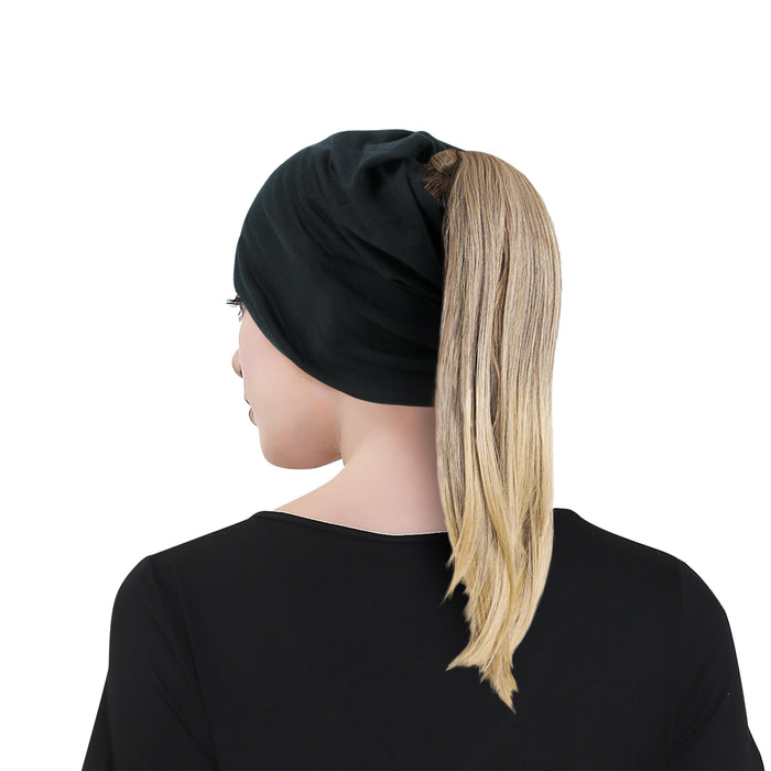 Ililily Ililily TENCEL™Lyocell 3-Way Beanie Ultra Soft Stretchable Head Cover Chemo Hat