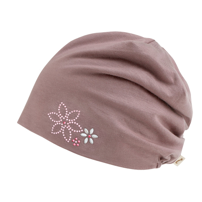 Ililily Ililily TENCEL™Lyocell Rhinestone Chemo Beanie Ultra Soft Head Cover Sleep Hat
