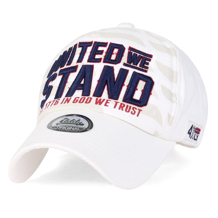 ililily ililily Usa America Dream 4th July Cotton Patch Trucker Hat Baseball Cap