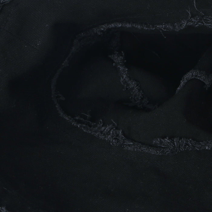 Ililily Ililily Vintage Cotton Fishing Hat Casual Ripped Edge Bucket Hat