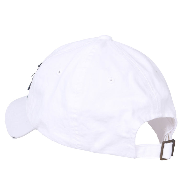 Ililily Ililily Washed Cotton GRASP Letter Patch Vintage Trucker Hat Casual Baseball Cap