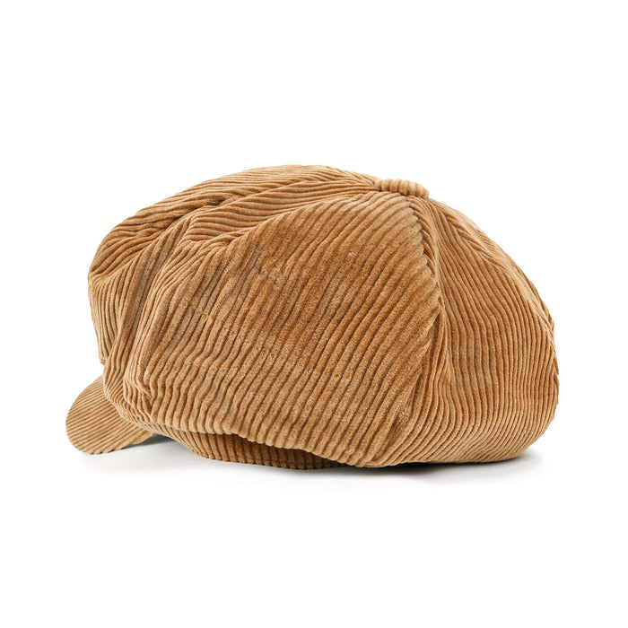 Ililily Ililily Washed Cotton Newsboy Cabbie Cap Corduroy Duck Bill Flat Hunting Hat