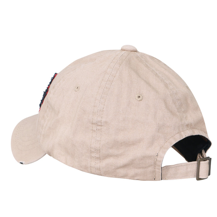 Ililily Ililily Washed Cotton 'Pearly' Vintage Trucker Hat Casual Baseball Cap