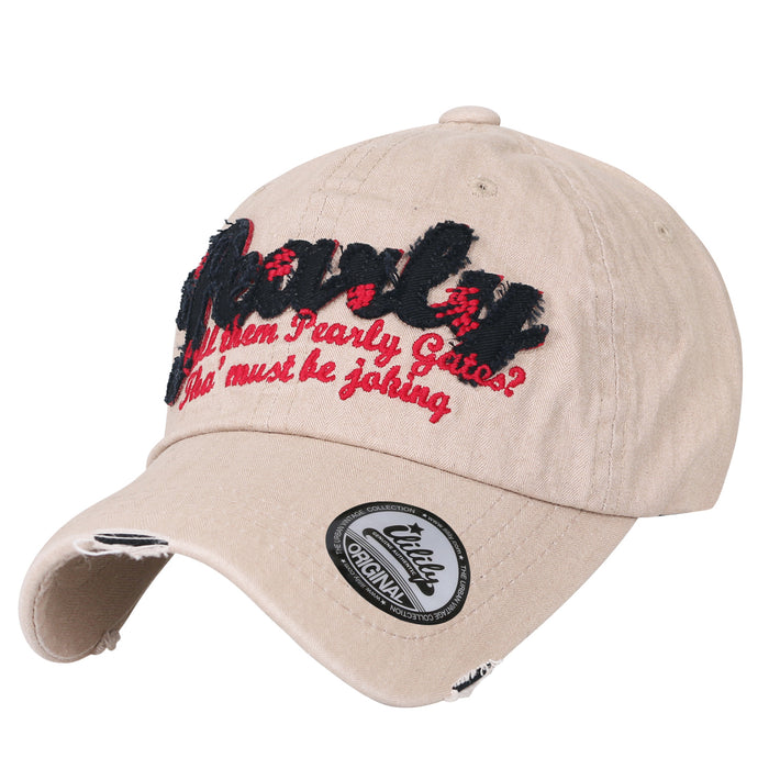 ililily ililily Washed Cotton 'Pearly' Vintage Trucker Hat Casual Baseball Cap