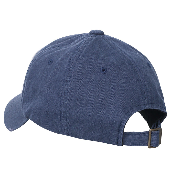 Ililily Ililily Washed Cotton US Flag Vintage Trucker Hat Casual Baseball Cap