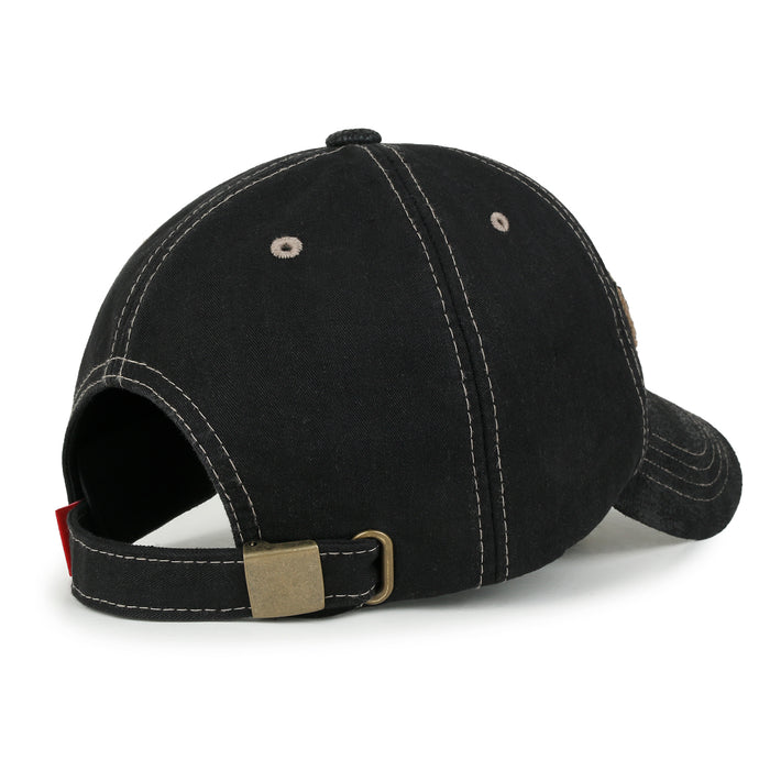 Ililily Ililily Wing And Star Embroidery Color Baseball Cap Washed Cotton Trucker Hat