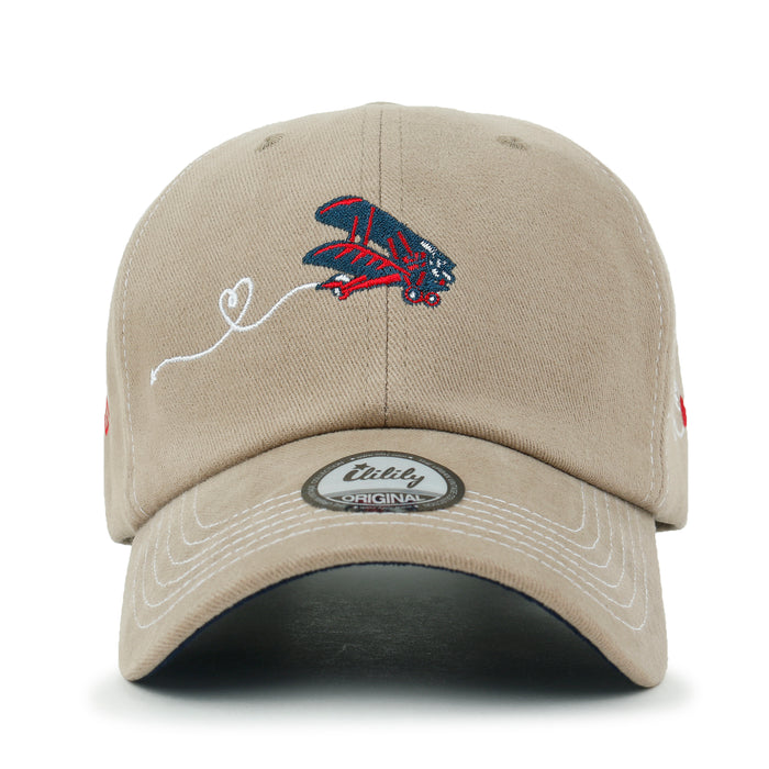 Ililily Ililily Women Embroidered Baseball Cap Firm Premium Cotton Hat