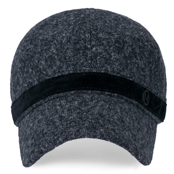 Ililily Ililily Women Short Brim Baseball Cap Suede Band Velcro Adjustable Trucker Hat