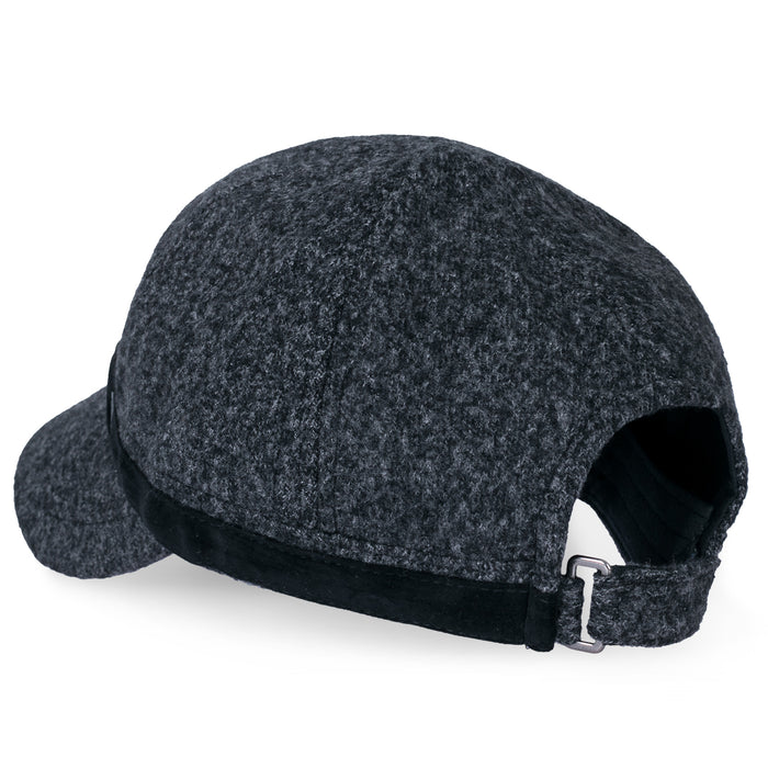 Ililily Ililily Women Short Brim Baseball Cap Suede Band Velcro Adjustable Trucker Hat