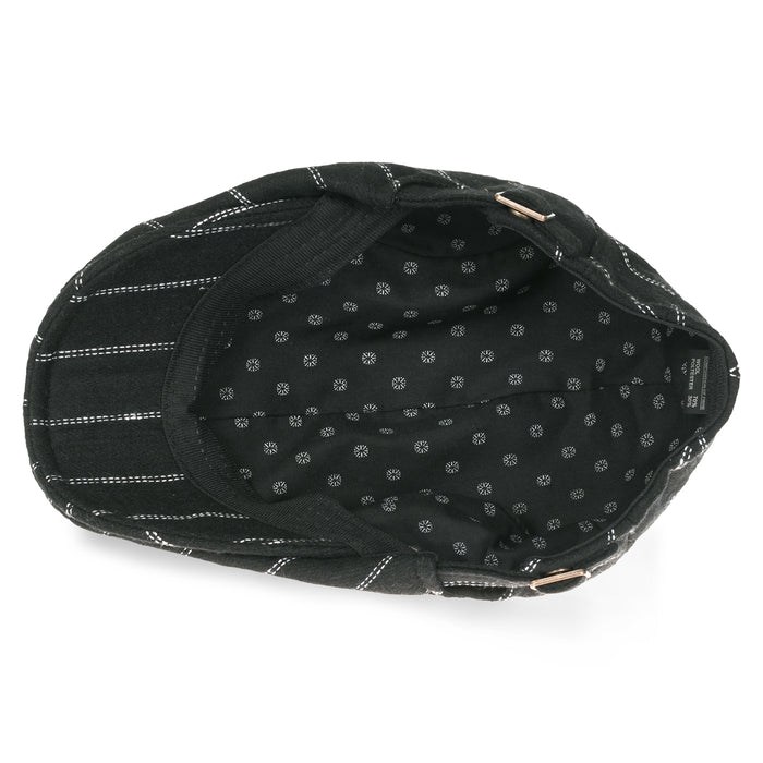 Ililily Ililily Wool-Blend Fitted Gatsby Newsboy Hat Stripe Cabbie Hunting Flat Cap