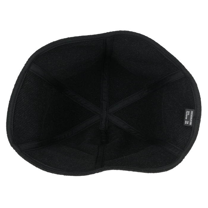 Ililily Ililily Wool-Blend Solid Color Floppy Round Top Fedora Soft Bucket Hat