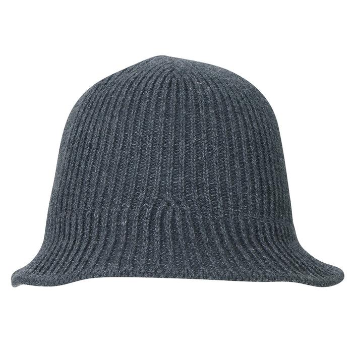 Ililily Ililily Wool Knitted Floppy Round Top Fedora Feminine Bucket Hat