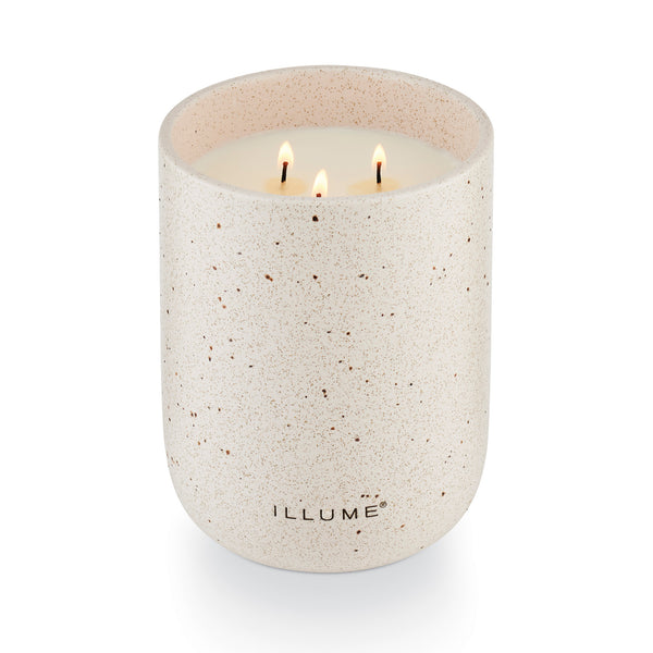 Illume Amber Bergamot Large Outdoor Ceramic Patio Candle