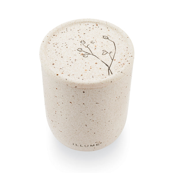 Illume Amber Bergamot Large Outdoor Ceramic Patio Candle