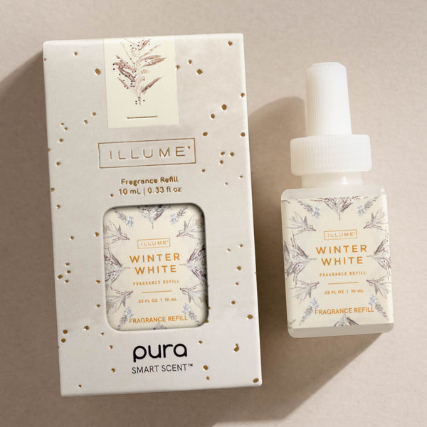 Illume Balsam & Cedar Winter White Pura Smart Device Diffuser Kit