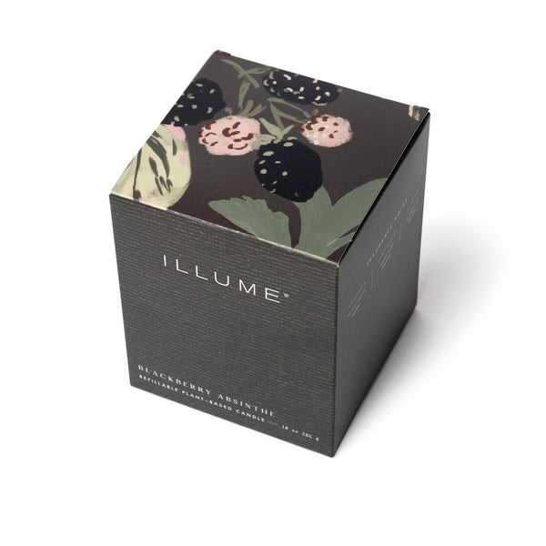 Illume Blackberry Absinthe Refillable Boxed Glass Candle