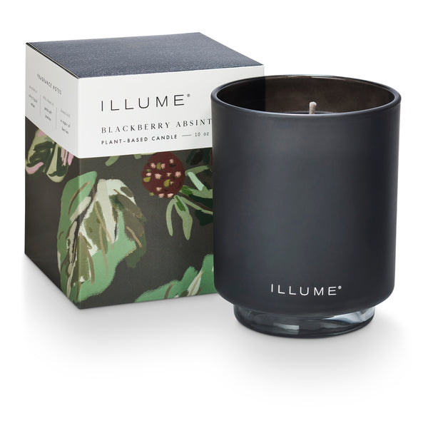 illume Blackberry Absinthe Refillable Boxed Glass Candle