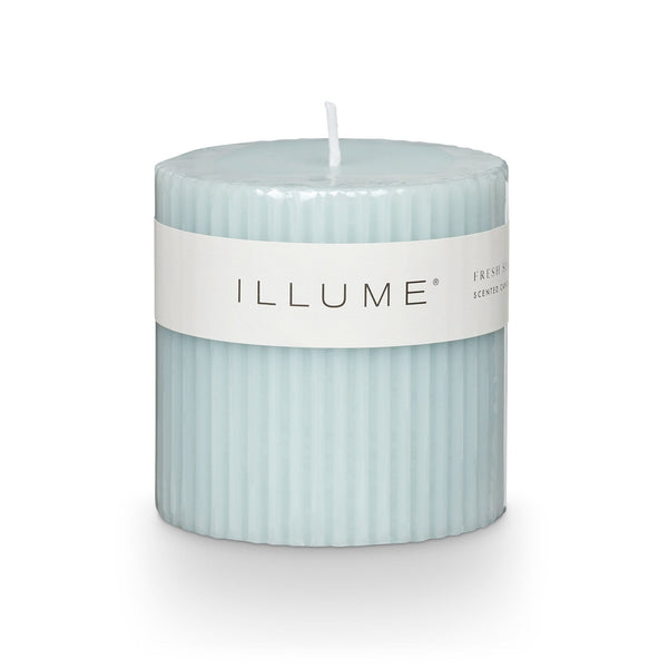 illume Fresh Sea Salt Small Fragranced Pillar Candle