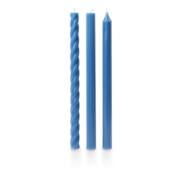Illume Assorted Blue Candle Tapers 3-Pack