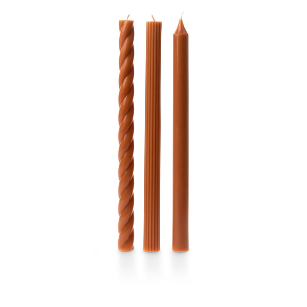 Illume Assorted Burnt Orange Candle Tapers 3-Pack
