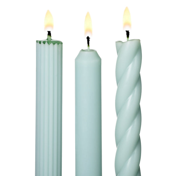 illume Assorted Light Blue Candle Tapers 3-Pack