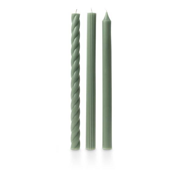Illume Assorted Sage Green Candle Tapers 3-Pack