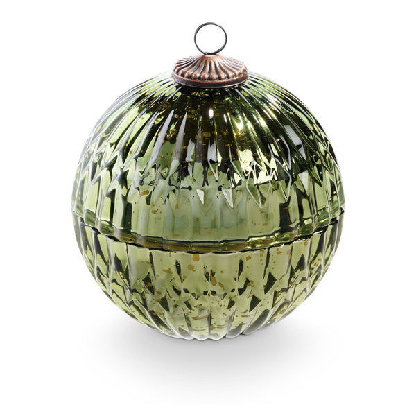 illume Balsam & Cedar Green Mercury Ornament Candle