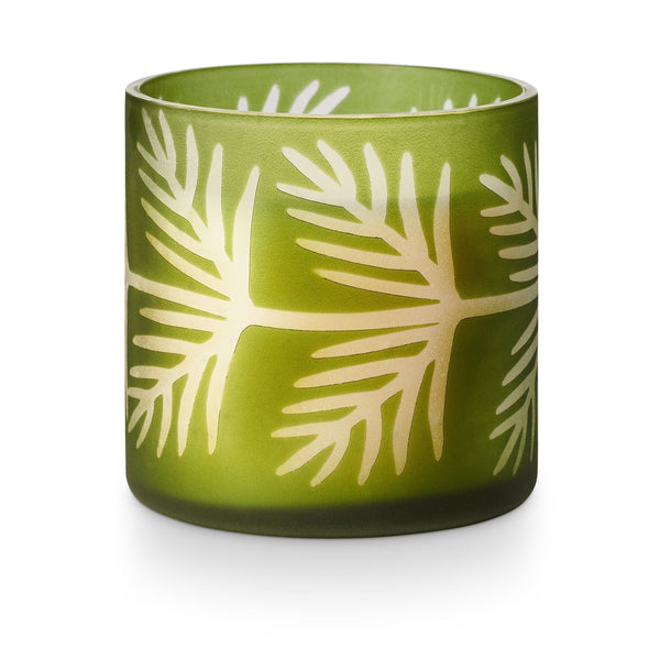 illume Balsam & Cedar Pine Glass Candle