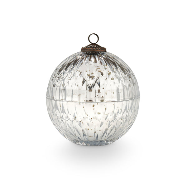 illume Balsam & Cedar Silver Mercury Ornament Candle