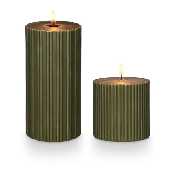 Illume Balsam & Cedar Small Fragranced Pillar Candle
