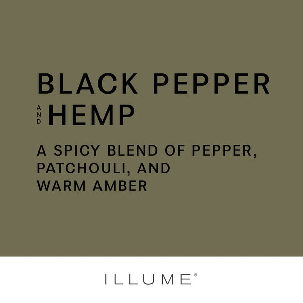 Illume Black Pepper And Hemp Cork Tin Candle