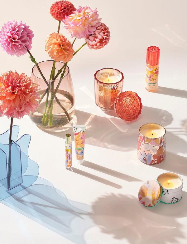 Illume Blood Orange Dahlia Flourish Glass Candle