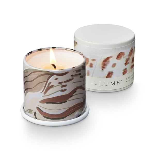 Illume Driftwood Demi Vanity Tin Candle