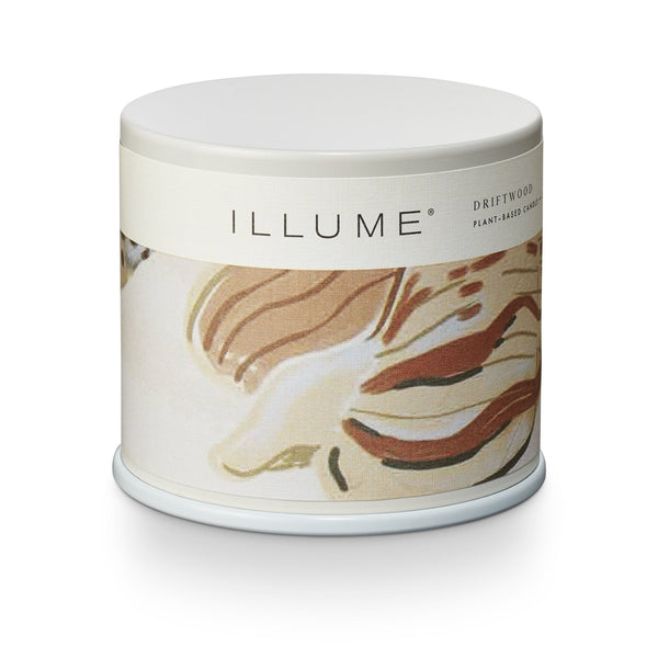 illume Driftwood Vanity Tin Candle
