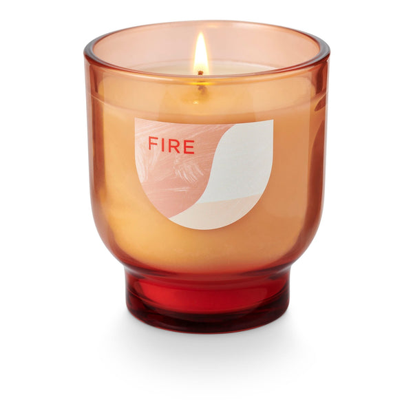 Illume Fire Element Glass Candle