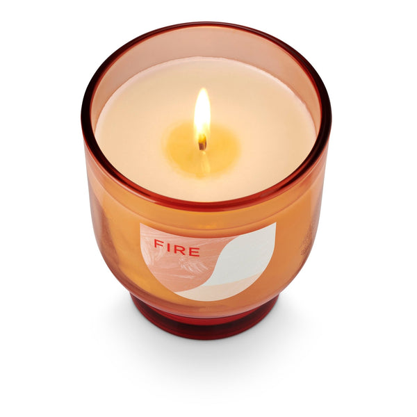 Illume Fire Element Glass Candle