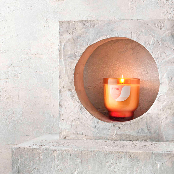 Illume Fire Element Glass Candle