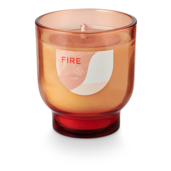 illume Fire Element Glass Candle