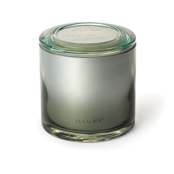illume Fresh Sea Salt Statement Glass Candle