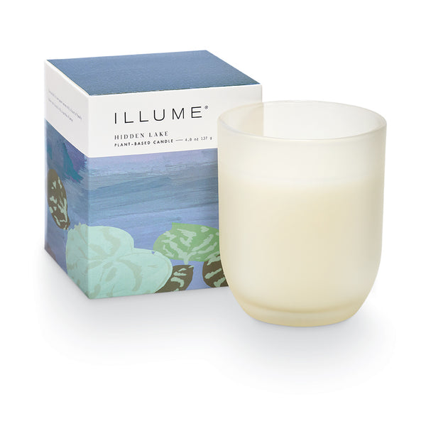 illume Hidden Lake Baby Boxed Glass Candle