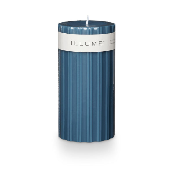 illume Hidden Lake Medium Fragranced Pillar Candle