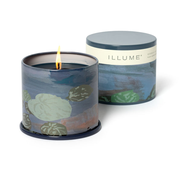 Illume Hidden Lake Vanity Tin Candle