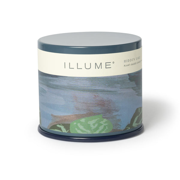 illume Hidden Lake Vanity Tin Candle