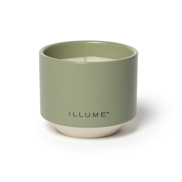 illume Hinoki Sage Matte Ceramic Candle