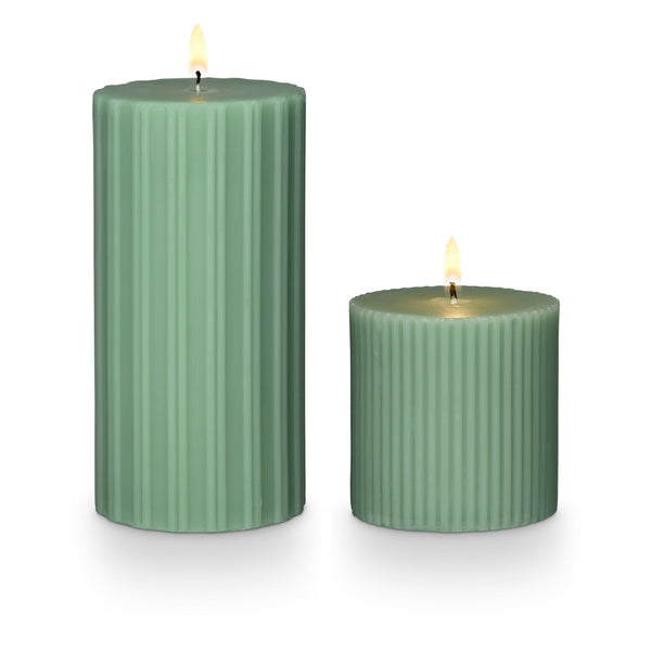 Illume Hinoki Sage Small Fragranced Pillar Candle