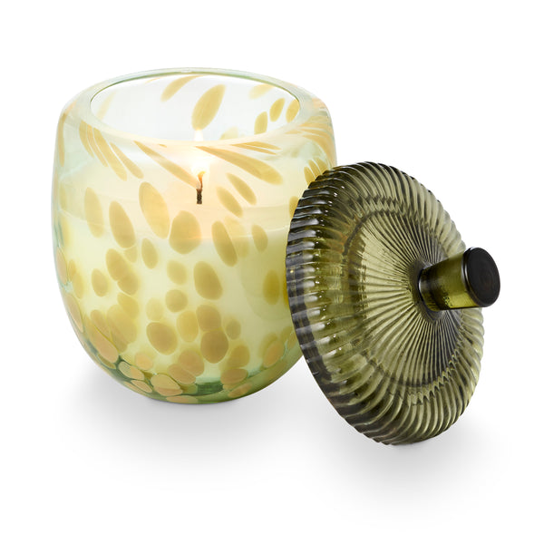 Illume Leaves & Acorns Glass Acorn Candle